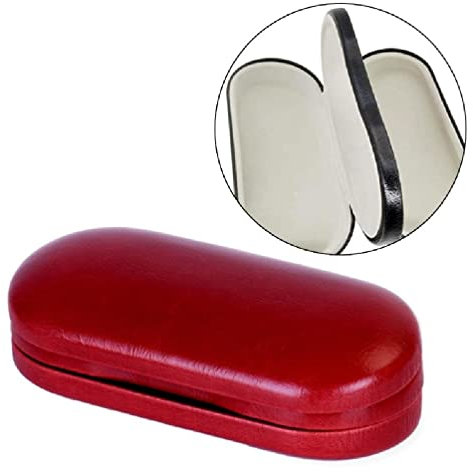 CYSJ Custodia per occhiali a doppio strato Custodia per occhiali da vista Custodia per occhiali a doppio strato Custodia per occhiali portatile Custodia per occhiali a doppio strato