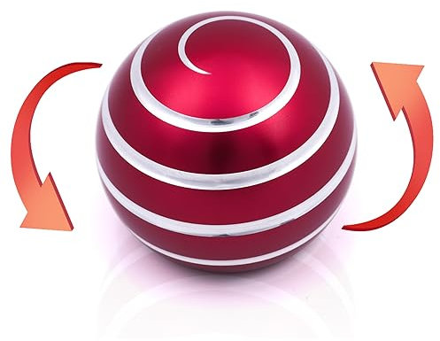 Kinetic Fidget Desk Toys, Fidget Toys for Adults, Cool Gadgets Cool Stuff for Kid Children Teen (red-White)