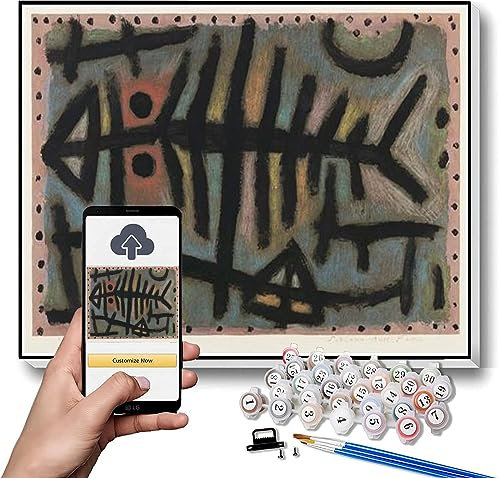 Paul Klee Malset für Erwachsene, Malen-nach-Zahlen-Set für Kinder und Erwachsene