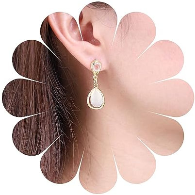 Cimenexe Böhmische Tränen Kristall Opal Ohrringe Gold Opal Mondstein Ohrringe Wasser Tropfen Cz Ohrringe Strass Ohrstecker Schmuck Für Frauen Und Mädchen Geschenke