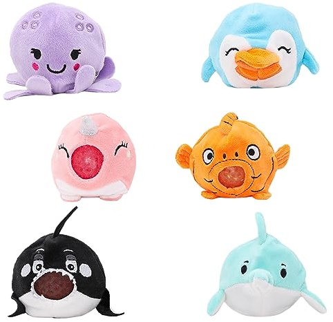 Toyland® Exprimidores de gelatina de Animales Marinos de 8 cm - Novedad para niños - 1 Pieza elegida al Azar