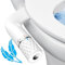 Ultra Slim Bidet-Aufsatz für Toilette, nicht elektrischer Bidet-WC-Aufsatz mit selbstreinigender Doppeldüse (Feminine & Heckwäsche), einstellbarer Wasserdruck, weiß, BELLEARLY
