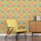 A.S. Création Retro-Tapete 70er Jahre 0,53 x 8,5 m -Tapete-Vintage mit Blumenmuster in Gelb, Grün, Orange - Vliestapete Retro Chic Made in Germany - 395301
