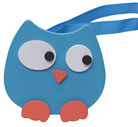 ANSNOW Magnetische Vorhang-Raffhalter, Magnetische Vorhang-Clips, Vorhänge-Raffhalter, Niedliche Cartoon-Eule, Fenster-Vorhang-Schnalle, Magnetischer Raffhalter-Halter, Schlafzimmer-Dekoration/Blau
