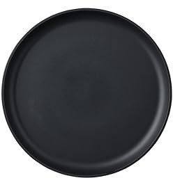 Mepal - Assiette petit déjeuner Silueta - Lavable au lave-vaisselle et résistant au micro-ondes - Assiettes en plastique - Assiettes plates - Vaisselle - 23 cm - Nordic black