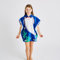 Catherine Lansfield Kinder Hai Kapuzenhandtuch, Poncho, 60 x 120 cm, Blau