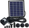 Sosoport Teichbrunnen Solar Schwimmende Brunnen Wasserpumpe Garten Solarbetriebene Fisch Tank Vogelbad Effizient