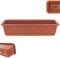 KADAX Fioriera da balcone, in plastica, resistente alle intemperie, per la coltivazione di fiori, erbe e piante (rosso mattone, 60 cm), K9972