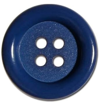 MYMERCERY Set mit 3 Clownknöpfen Mineralblau 38 mm