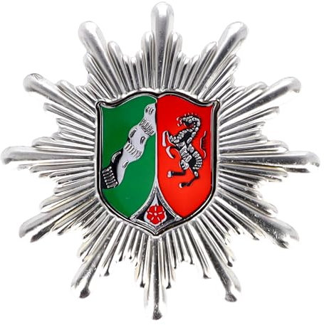 RescPol Mützenstern Polizei NRW silberfarben (2. Art)