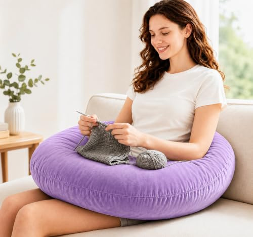 vamorry Gaming Pillow Arm Support Pillow for Bed & Sofa: Ergonomic U-Shaped Lap Pillow with Elbow Rest for Adults & Kids - Reduces Arm Pain & Fatigue During Gaming, Reading, Working & Crocheting