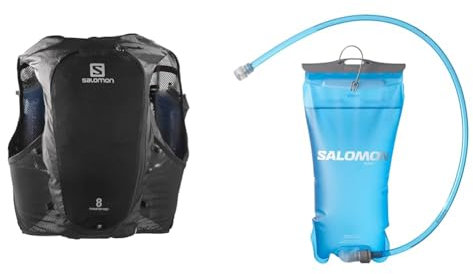 Salomon ADV Hydra Vest 8 Unisex Hydrationsweste Trail running Wandern MTB & Soft Reservoir 1.5l Unisex Hydrationszubehör, Camelback