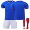 Frankreich 24 Fußball Trikot, Frankreich Hause/Auswärts Fußball Trikot für Kinder Erwachsener, Fussball Trikots Shorts und Socken Anzug Jungen Herren