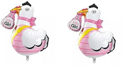 UPKOCH 2stücke Girl Mylar Folienballon Süße Wiederverwendbare Deko Für Shower Und Geburtstagsfeiern Entzückender Schwäne-design Mit Glänzender Oberfläche