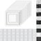 UISEBRT 3D PVC Wandpaneele 12 Stück, 50x50 cm Wandverkleidung, wasserdichte Wandplatten für Wohnzimmer, Schlafzimmer und Decke, 3D Wanddeko inkl 30m doppelseitiges Klebeband, 3m² Schicht Weiß