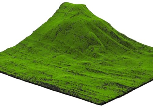 100 x 100 cm Künstliche Moos, Teppich Moosmatte Moosplatte Deko, Pflanzenteppich Moos Wandbild Paneele Wandverkleidung, Moosbild Wandplatten für Hochzeit, Geburtstag, Dekoration (Schwarzer Boden)