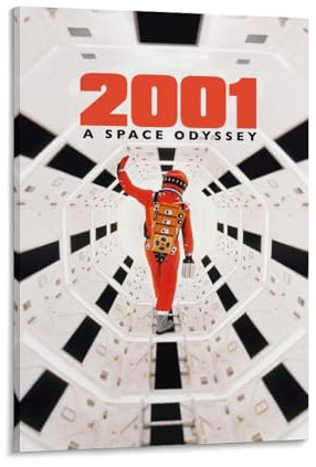 XYSWDD Poster 2001 A Space Odyssey, Filmposter auf Leinwand, Wandkunst, Dekordruck, Bild, Gemälde für Wohnzimmer, Schlafzimmer, Dekoration, 50 x 75 cm
