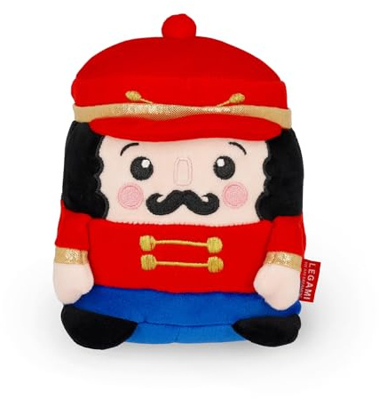 Legami - Super Soft Plush Plush, Nutcracker Theme, Mini Size, with Personalised ID Card, Stands Alone, 14 x 15 x 12 cm