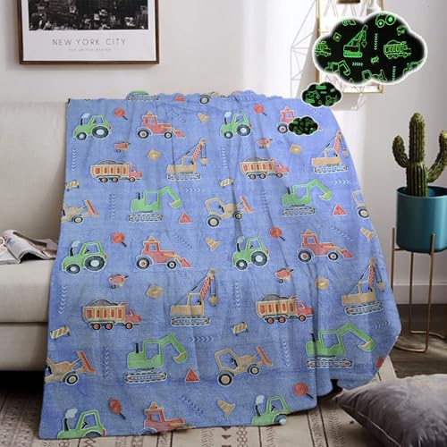 MIQEBX Kuscheldecke Leuchtet im Dunkeln, Einhorn Decke Kuscheldecke Kinder, Weich Fleecedecke Wohndecke, Geschenk für Kinder Jungen Mädchen (AA4, 150x200cm)