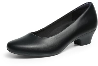 DREAM PAIRS Damen-Pumps mit Blockabsatz | Bequem Slip On Büro Business, Hochzeit und Freizeit Schuhe