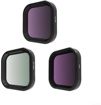 Essential Objektivfilter-Set, 3-in-1-Filter-Set für Go Pro für IIT mit ND, CPL, UV für Go Pro Hero 11, 10, 9, 7, Action-Kamera-Zubehör (3-in-1)