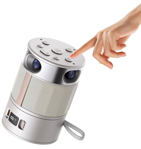 WeGoIOT 360 Conference Camera, 1080p HD Webcam Immersive Video Conference Experience, AI-Driven Speaker-Tracking, Both Overall and Speakers’ Close-up View, with Micro SD Slot, Stand