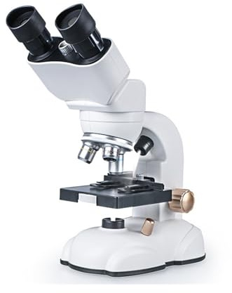 Digital Microscope Binocular Compound Microscope Kit Professional Microscopes, with Up and Down Dual Light Sources, for Lab