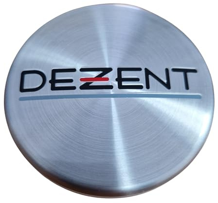 1x Dezent Nabendeckel 60 mm / 56 mm (DZA), N07, Silber Alu Gebürstet, Felgendeckel Nabenkappe Radnabenkappe, Original Felgenkappe
