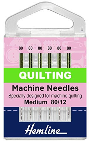 Hemline Machine Needles - Quilting 80/12 (Medium)
