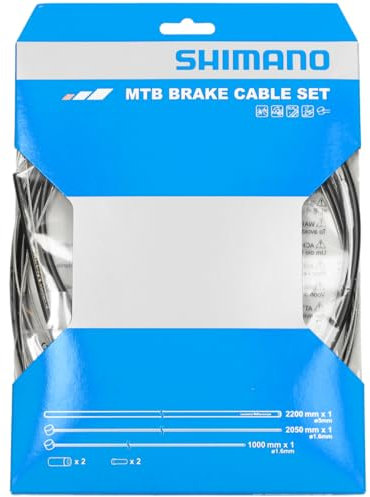 Shimano Unisex – Erwachsene Bremszugset MTB Bremszug-Set, Schwarz, Einheitsgröße