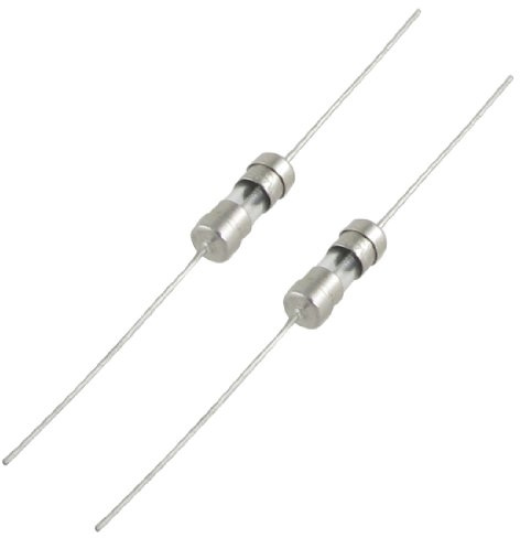 sourcing map 10 x Glaspatrone Langsam Durchbrennende Axiale Bleisicherung 3,6 x 10 mm 250 V 3,15 A