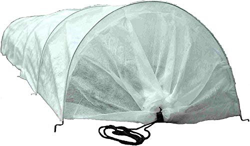 Haxnicks Easy Tunnel Micromesh Garden Tunnel | Ready To Use Fold Out Design Ultra Fine Netting Garden Tunnel | Plant Protection Cloche | Garden Pests Aphids Black Fly | L300 x W45 x H30 cm Etun100101