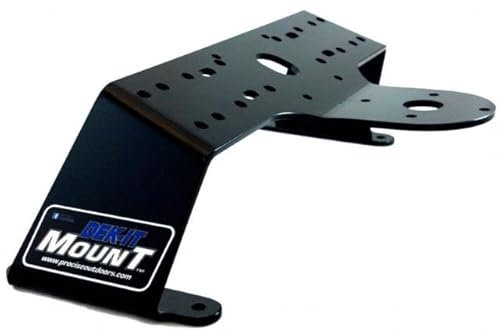 PROCISE Outdoors Single DEK-It Mount - Marine-Grade Aluminum Boat Electronics Mount - Professional Installation Solution for Fish Finders & Marine Devices - 22.5 Degree with GPS Mount