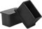 Flyshop Lot de 8 Capuchons rectangulaires en PVC Non marquants pour Pieds de Chaise, Pieds de Chaise, Housses de Sol pour Meubles de Table, 20 x 30 mm (13/16 x 1-3/16), Noir