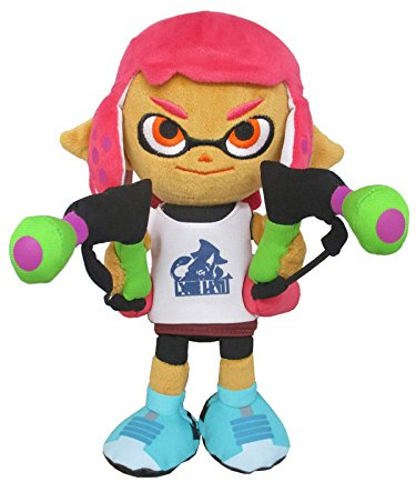 Sanei splatoon 2 All Star Halterung, Inkling Girl (Neon Pink) Gefülltes Plüsch Puppe