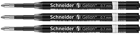 SCHNEIDER Gelion+ Gel-Tintenminen, 0,7 mm, Schwarz, 3 Stück
