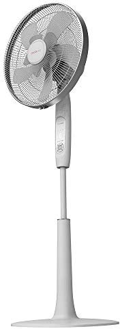 Cecotec Ventilador de pie EnergySilence 1010 ExtremeConnected 10 aspas, 60 W, 6 velocidades, Motor de Cobre, Ajustable 112 o 135 cm, Temporizador 15 Horas, con Control Remoto, Color Blanco