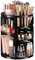 Masirs Make-up-Organizer, um 360 Grad drehbar, verstellbare Regalhöhe und vollständig drehbar. Der perfekte Kosmetik-Organizer für Schlafzimmer, Kommode oder Schminktisch. (Schwarz)