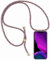 2ndSpring Handykette Schutzhülle kompatibel mit Samsung Galaxy A20e Handyhülle mit Band,Halsband Lanyard Silikonhülle,Rote Aprikose grau