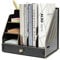 EXERZ Desktop Organiser with Drawer Wooden Paper Sorter - Assembly Easily- 3 Layers File Storage, Holds A4 Paper Document, Letter Filler and Rack, DIY Stationary for Office and Home