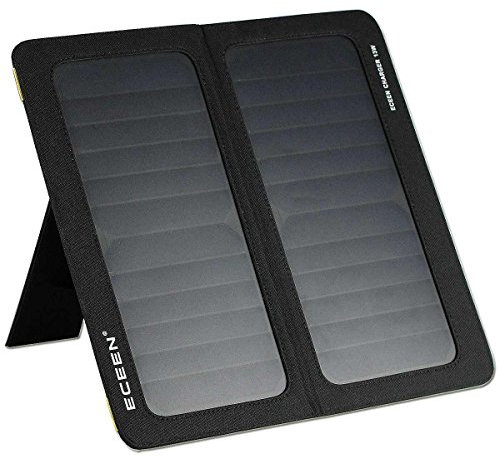ECEEN Cargador solar de teléfono móvil para iPhone, 13 W, cargador solar portátil con soporte para iPhone, smartphones, tabletas, dispositivos GPS, altavoces, cámaras GoPro y otros dispositivos