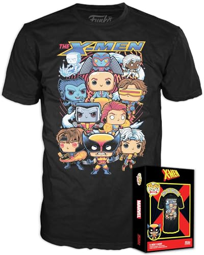 Funko Boxed Tee: X-Men - Group - Small - T-Shirt - Kleidung - Geschenkidee - Kurzärmeliges Top Für Erwachsene Männer Und Frauen - Offizielle Handelswaren Fans