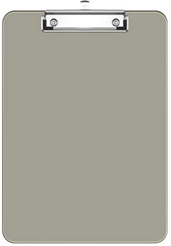 Hnogri Kunststoff-Klemmbrett, Standard A4 Letter Size Klemmbretter für Studenten, Büro und Frauen, Zwischenablage mit Stifthalter und Low Profile Clip, Größe 12,5 x 9 Zoll, (schwarz)