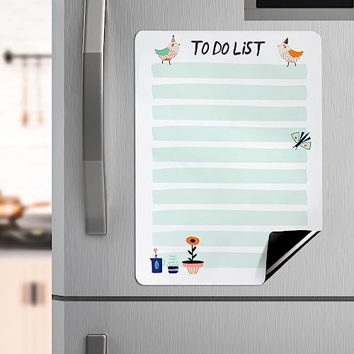 Magnetischer To Do Liste Magnetisches Tagesplaner für Kühlschrank A4 Abwischbar Whiteboard für Zuhause Büro Grün