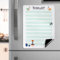 Magnetischer To Do Liste Magnetisches Tagesplaner für Kühlschrank A4 Abwischbar Whiteboard für Zuhause Büro Grün