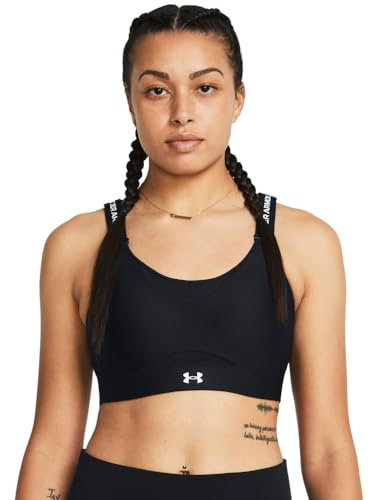 Under Armour Damen UA Infinity High Bra, atmungsaktiver Sport BH für hohe Belastungen beim Laufen, unterstützendes Sport Bustier mit Schaumstoffpolstern