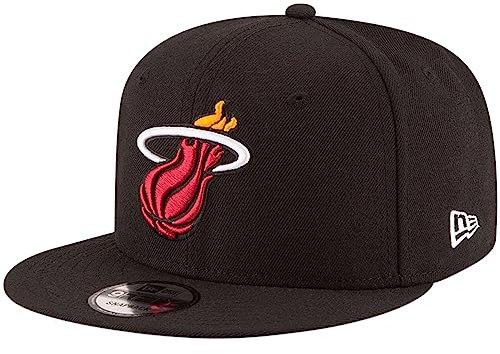 New Era NBA 9FIFTY Verstellbare Snapback Mütze Cap Einheitsgröße, Miami Heat, Einheitsgröße