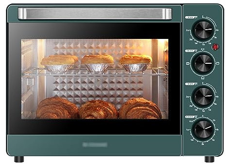 32L Mini Oven,Individual Temperature Control From 60-230℃,Timer 120 Minutes,4 Shelves,Visible Glass Door,Contains 5 Accessories,1500W