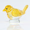QIANWEI Gelbe Kristallvogel-Figur zum Sammeln – handgefertigte Glas-Tier-Figuren, Kristall, Büro, Schreibtisch, Tisch, Heimdekoration, Briefbeschwerer