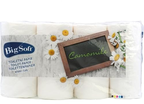 Toilettenpapier, 3-lagig, 8 x 150 She. Kamilka Big Soft